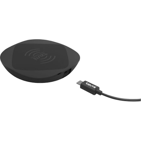 Tzumi BB 10 watt Fast Charge Wireless Charging Pad, Black 6594