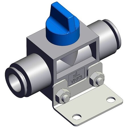 Smc Finger valve, VHK, 49 mm, 61 mm VHK3A-10F-10FL