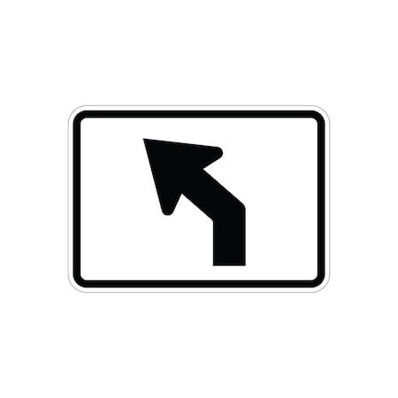 Sign Solutions Usa Traffic Sign, 21 in Width, Aluminum Sign, Horizontal Rectangle DUS06HWT2115M5-2L