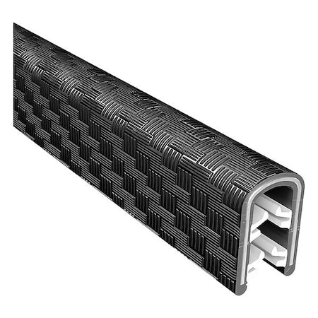 Trim Lok Inc Edge Trim Plus, Black, 25 ft L ETPB8x1/16-25