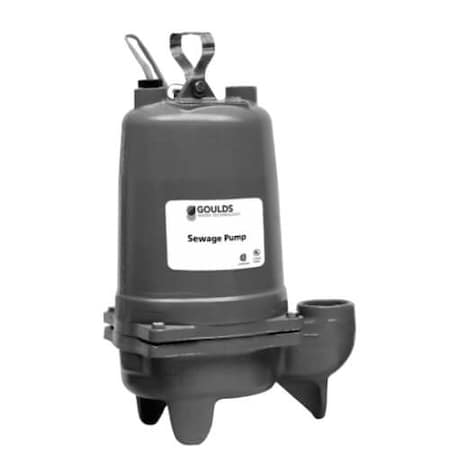 Goulds 1/2HP 13 A 1 PH 60 HZ 115V RES SUBMERSIBLE SEWAGE PUMP WW0511A