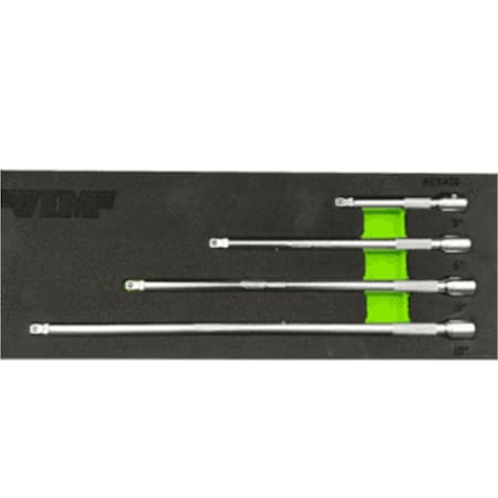 Adiciones 0.25 in. Drive Wobble Extension Set - 4 Piece AD3004429