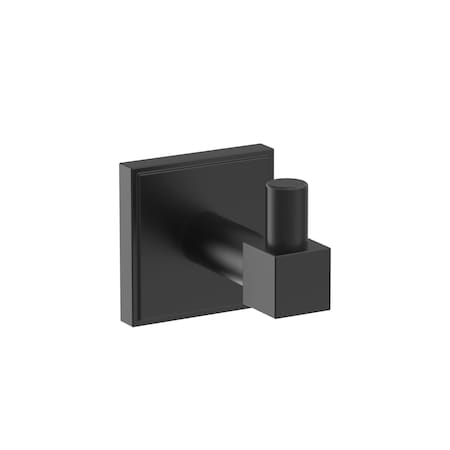 Amerock Appoint Matte Black Traditional Single Robe Hook BH36070MB