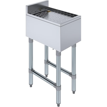 Amgood 12 in. x 18 in. Stainless Steel Underbar Drainboard AMG UD-1812-Z