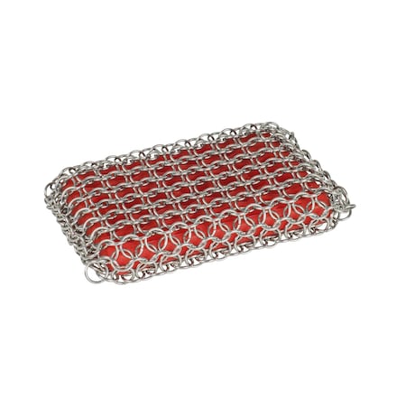Lodge Red Chainmail Scrubbing Pad, 6PK ACM10R41