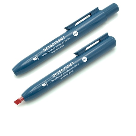 Detectamet Detectable Dry Erase Marker Set, Round Barrel, PK10 145-A05-P03-A08