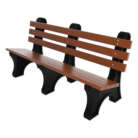 Ultrasite Outdoor Bench, 72 in L, Brown PB 6BROCPAE