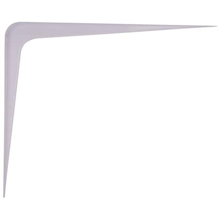 Prosource Shelf Bracket, 170 lb/Pair, 14 in L, 12 in H, Steel, White 21142PHL-PS