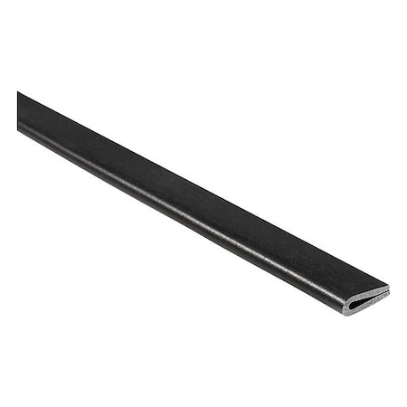 Trim-Lok Rubber Edge Trim, 10ft L, Black, 1/8 in W X2013-10