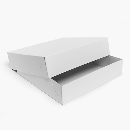 Nashville Wraps Recycled White 2 Piece Gift Boxes, 8.5x8.5x2, 100PK GW30