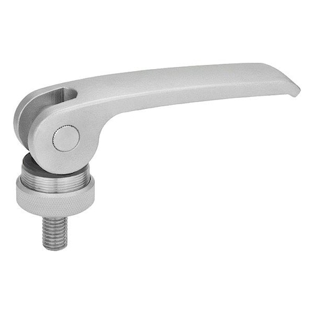 J.W. Winco Cam Handle, Adjustable Cam Lever, 25 mm, Fine 927.5-82-M8-30-A