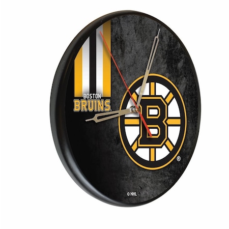 Holland Bar Stool Co Boston Bruins 13" Solid Wood Clock WClkPBlk03BosBru