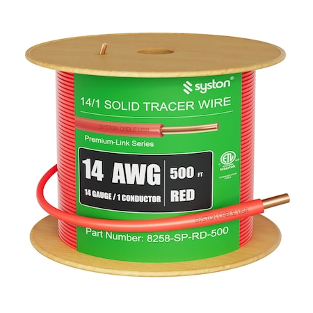 Syston Cable Technology 14AWG Tracer Wire Solid Copper Conductor Direct ...