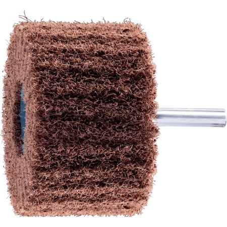 Pferd PFERD POLINOX Mounted Flap Wheel, 3in x 2, 80 Grit, Radial, 1/4in Shank, Aluminum Oxide 46194