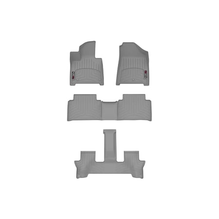 Weathertech Grey, Front and Rear Floorliners 461865-1-2-4