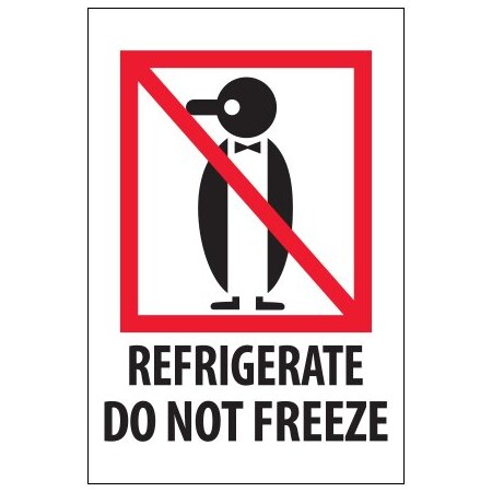 Bsc Preferred 4 x 6'' - ''Refrigerate - Do Not Freeze'' Labels IPM505