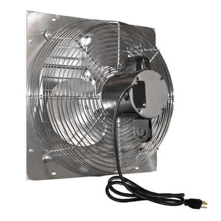 Defenseguard J and D  12 In. Shutter Exhaust Fan With Cord DE2593316