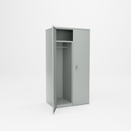 Pucel Wardrobe Locker, 36 in W x 72 in H x 24 in D, Light Blue WSC-3672-24