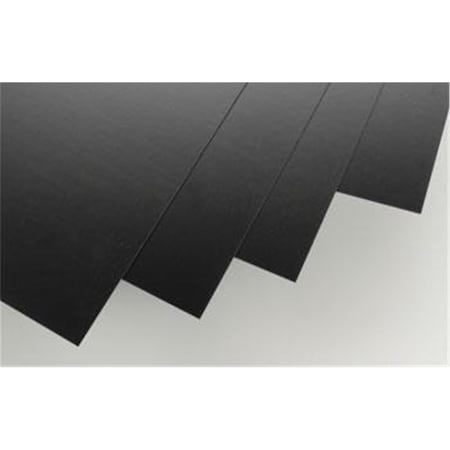 Evergreen 0.08 in. x 6 in. x 12 in. Styrene Plastic Sheet Railroad Scratch Building Supply, Black Pack of 1 EVG9517