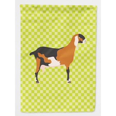 Carolines Treasures Anglo-Nubian Nubian Goat Green Flag Garden Size BB7709GF