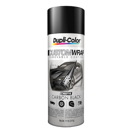 Vht Multi Purpose Paint Custom Wrap Removable Coating; Carbon Black; Aerosol Can; 11 Ounce CWRC794