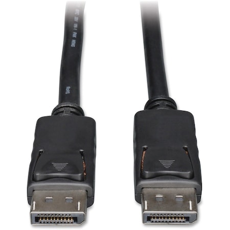Tripp Lite DisplayPort Cable, Latches, 4Kx2K, M/M, 6ft P580-006