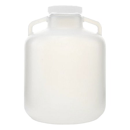 Zoro Select Carboy, Polypropylene, 410 mm H, Colorless 155-B187-FLS