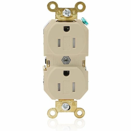 Leviton Industrial Series Extra Heavy Duty Grade Tamper Resistant Duplex Receptacle, 15 Amp, 125 Volt 5262-SGI