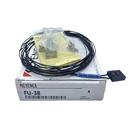 Keyence Digital Fiber Optic Sensor, Definite-Reflective Fiber Unit FU-38