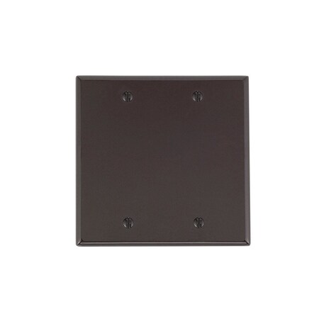 Eaton Wiring Devices 2137 Wallplate, 4-1/2 in L, 4.56 in W, 0.08 in Thick, 2 -Gang, Thermoset, Brown 2137B-BOX
