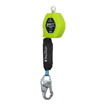 Falltech Dyneema(R) Self-Retracting Lifeline, Ring, Steel, 1 Leg(s), 420 lb Weight Capacity 84711SA1