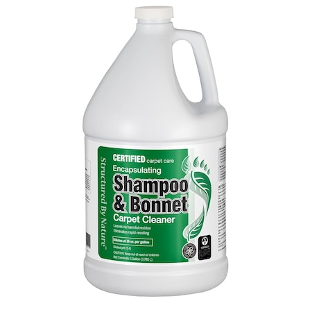 Hospeco Structured By Nature Encapsulating Shampoo/Spin Cleaner - Gallon - Case of 4 128SBNSHP