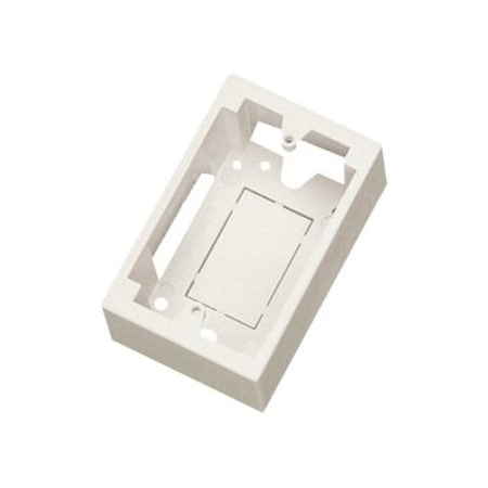 Ortronics Electrical Box, Mounting Box Type, 1 Gang, ABS 40300185