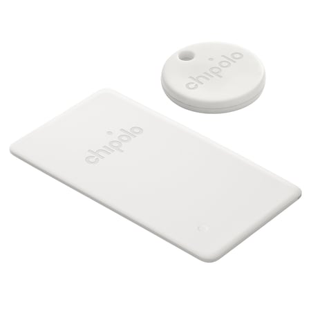 Chipolo Point Bundle For Android Devices 1 Key And 1 Wallet Finder, White RAC.0000001.000