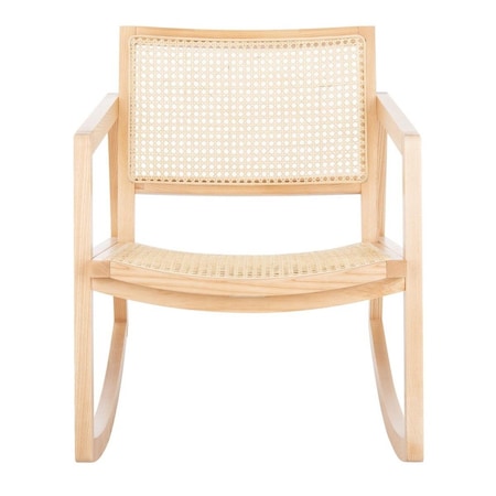 Safavieh 30.5 x 22.8 x 34.3 in. Perth Rattan Rocking Chair, Natural SFV4103B