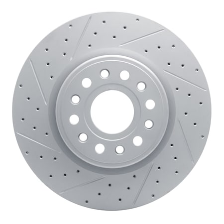 Dynamic Friction Co DFC Geoperformance Rotor - Drilled and Slotted 830-40120L