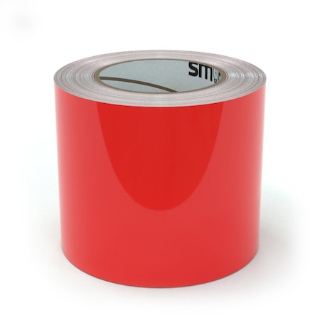 Smart Stripe Carpet Tape, Vinyl film, 4 in W., 75 ft L., 4 mil Thickness SCT404