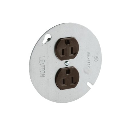 Leviton Heavy Duty Duplex Receptacle, 15 Amp, 125 Volt 5042