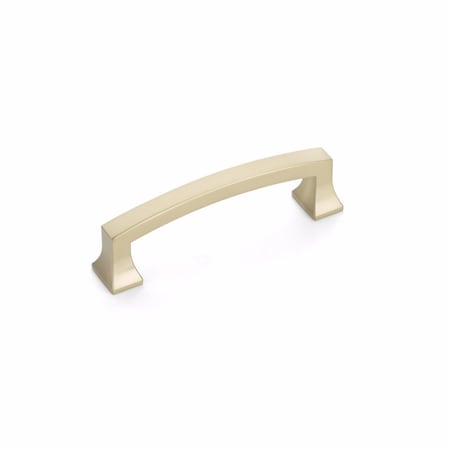 Schaub 3-1/2in Center to Center Menlo Park Arched Cabinet Pull Signature Satin Brass Finish 526-SSB