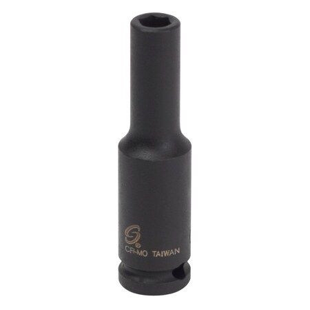 Sunex 1/4 in Dr 4Mm Deep Magnetic Impact Socket 804MDMG