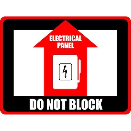 Creative Safety Supply Floor Sign, 9 in Height, 12 in Width, Industrial vinyl with permanent pressure sensitive adhesive FS21004-12