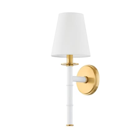 Mitzi Ariel Okin X Banyan 1 Light Wall Sconce 10.5 In. Aged Brass H759101-AGB/SWH