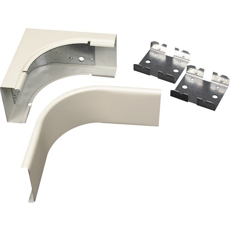 Wiremold Internal Elbow Fitting, White, Steel V2417FO