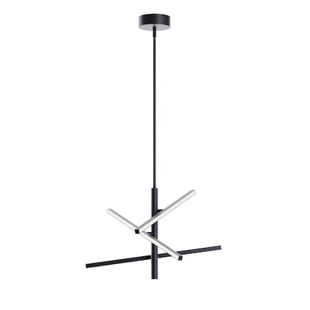 Afx Knoll - LED Pendant - 24in - Black KNOP24LAJUDBK
