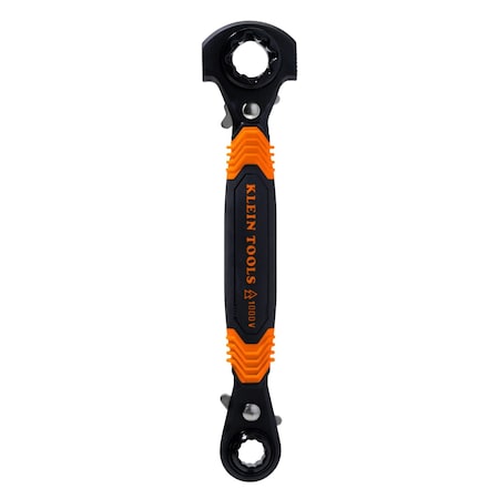 Klein Tools 7-in-1 Hammer Facing Insulated Lineman Wrench KT175HFINS