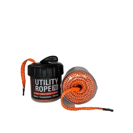 Rapid Rope 3/8 in. D X 70 linear ft L Orange Braided Polyester Rope RRMCO6126