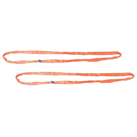 Mytee Products Endless Round Sling 12 ft Orange 40000# VLL Crane Rigging Hoist Wrecker Recovery, 2PK RSL-12-40000x2