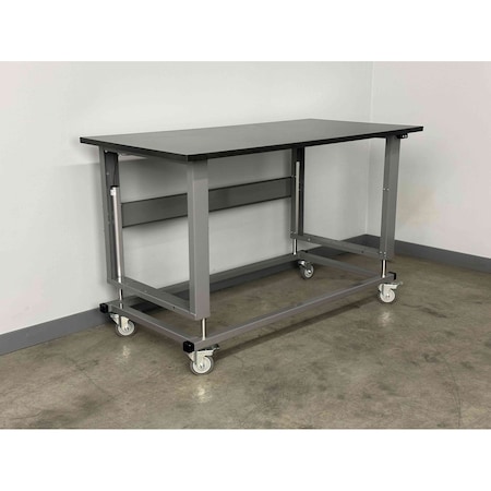 Stackbin Workbench, Mobile, Tubular, Frame PH6036-2500-E-BG