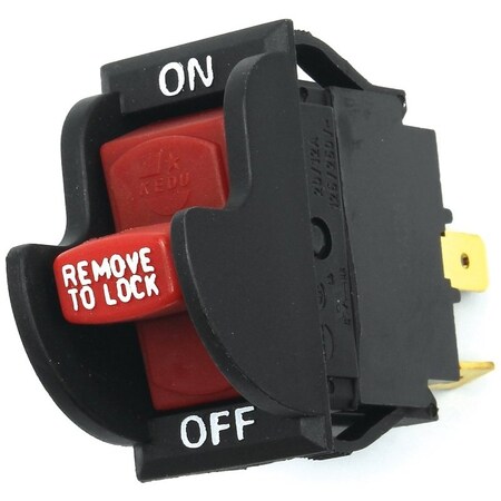 Jandorf Rocker Switch with Lockout, 12/20 A, 125/250 V, SPST, Tab Terminal 61314