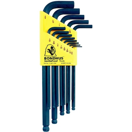 Bondhus 13 Piece SAE L-Shape Hex Key Set, 10937 10937